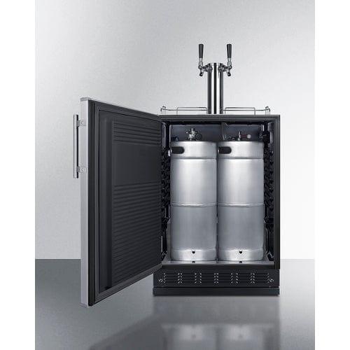 Summit Kegerator Summit 24" Wide Nitro Coffee Kegerator (Panel Not Included) SBC7BRSLHD