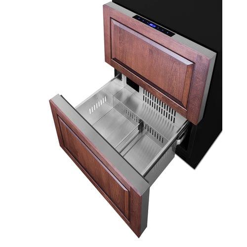 Summit Refrigerators Summit 24&quot; Wide Outdoor 2-Drawer Refrigerator-Freezer, ADA Compliant ADRF244OS