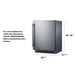 Summit Outdoor Beverage Cooler Summit 24" Wide Outdoor All-Refrigerator, ADA Compliant SPR618OSADA