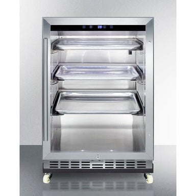 Summit Beverage Center Summit 24" Wide Outdoor Mini Reach-In Beverage Center with Dolly SCR611GLOSRI