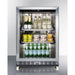 Summit Beverage Center Summit 24" Wide Outdoor Mini Reach-In Beverage Center with Dolly SCR611GLOSRI