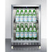 Summit Beverage Center Summit 24" Wide Outdoor Mini Reach-In Beverage Center with Dolly SCR611GLOSRI