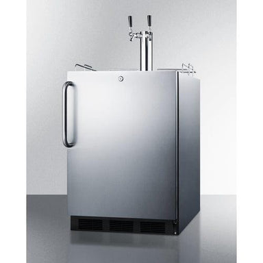 Summit Outdoor Wine Kegerator Summit 24" Wide Outdoor Wine Kegerator, ADA Compliant SBC54OSBIADAWKDTWIN