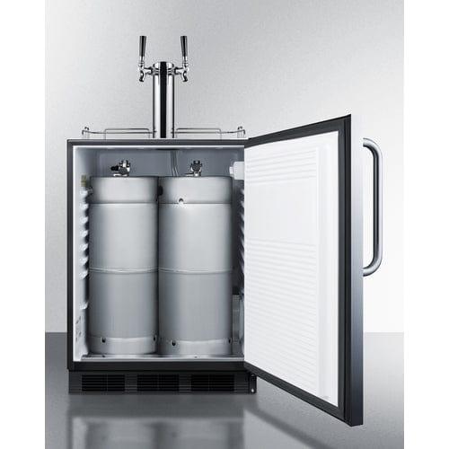 Summit Outdoor Wine Kegerator Summit 24" Wide Outdoor Wine Kegerator, ADA Compliant SBC54OSBIADAWKDTWIN