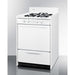 Summit Propane Range /Stove Summit 24" Wide Propane Gas Range, Battery Ignition (White) Model WLM610P
