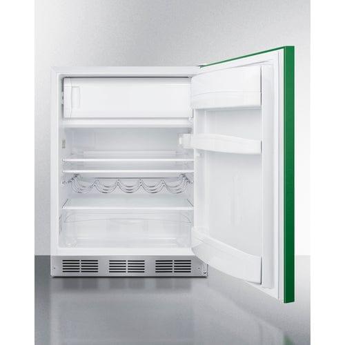 Summit Refrigerators Summit 24&quot; Wide Refrigerator-Freezer, ADA Compliant BRF611WHGADA