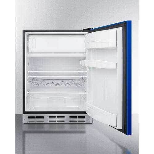 Summit Refrigerators Summit 24&quot; Wide Refrigerator-Freezer, ADA Compliant BRF631BKBADA