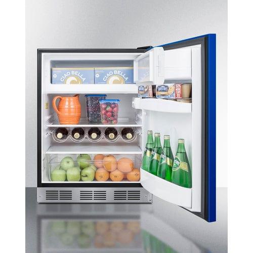 Summit Refrigerators Summit 24&quot; Wide Refrigerator-Freezer, ADA Compliant BRF631BKBADA