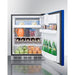 Summit Refrigerators Summit 24" Wide Refrigerator-Freezer, ADA Compliant BRF631BKBADA