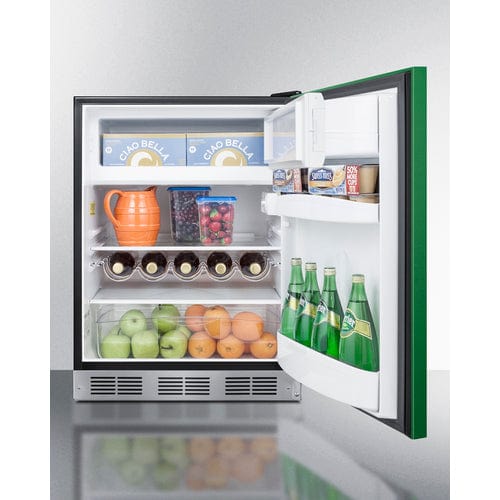 Summit Refrigerators Summit 24&quot; Wide Refrigerator-Freezer, ADA Compliant BRF631BKGADA