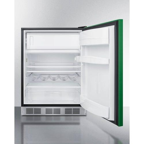 Summit Refrigerators Summit 24&quot; Wide Refrigerator-Freezer, ADA Compliant BRF631BKGADA