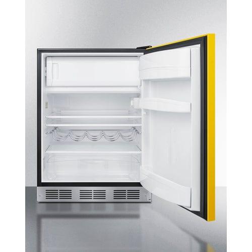 Summit Refrigerators Summit 24&quot; Wide Refrigerator-Freezer, ADA Compliant BRF631BKYADA