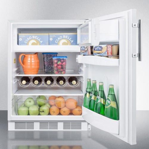 Summit Refrigerators Summit 24&quot; Wide Refrigerator-Freezer, ADA Compliant CT661WADA