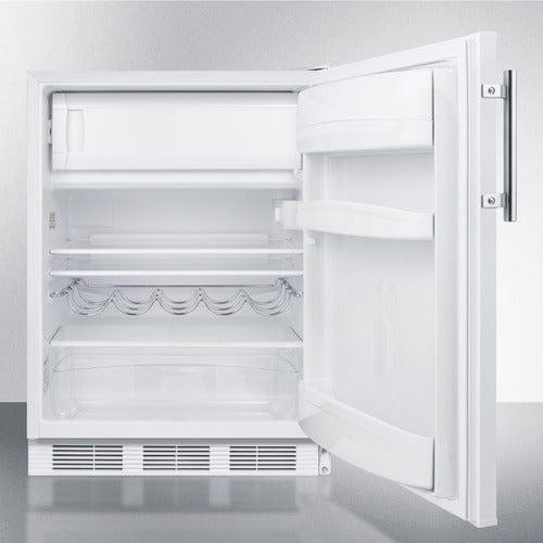 Summit Refrigerators Summit 24&quot; Wide Refrigerator-Freezer, ADA Compliant CT661WADA