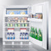 Summit Refrigerators Summit 24" Wide Refrigerator-Freezer, ADA Compliant CT661WSSHHADA