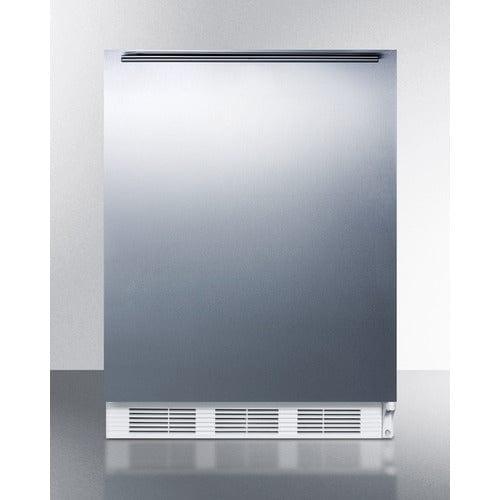 Summit Refrigerators Summit 24&quot; Wide Refrigerator-Freezer, ADA Compliant CT661WSSHHADA