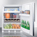 Summit Refrigerators Summit 24" Wide Refrigerator-Freezer, ADA Compliant CT661WSSHVADA