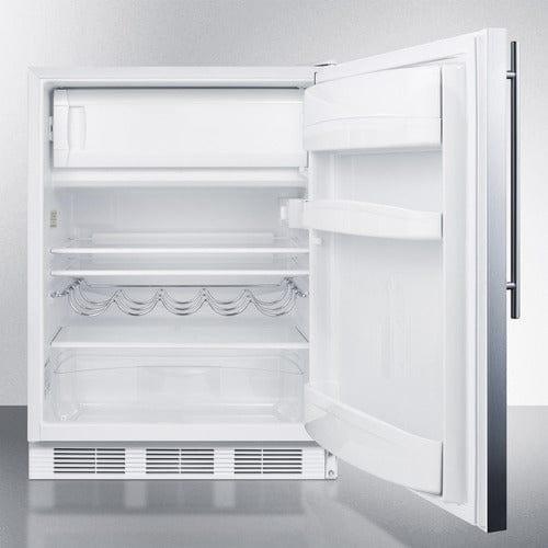 Summit Refrigerators Summit 24" Wide Refrigerator-Freezer, ADA Compliant CT661WSSHVADA