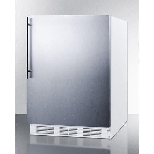 Summit Refrigerators Summit 24&quot; Wide Refrigerator-Freezer, ADA Compliant CT661WSSHVADA