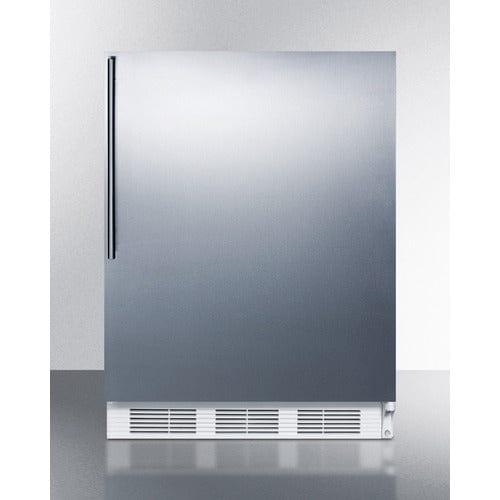 Summit Refrigerators Summit 24&quot; Wide Refrigerator-Freezer, ADA Compliant CT661WSSHVADA