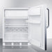 Summit Refrigerators Summit 24" Wide Refrigerator-Freezer, ADA Compliant CT661WSSTBADA