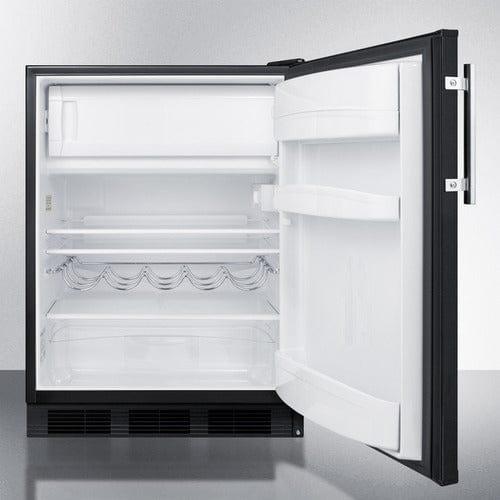 Summit Refrigerators Summit 24" Wide Refrigerator-Freezer, ADA Compliant CT663BKADA
