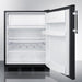 Summit Refrigerators Summit 24" Wide Refrigerator-Freezer, ADA Compliant CT663BKADA