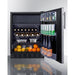 Summit Refrigerators Summit 24" Wide Refrigerator-Freezer, ADA Compliant CT66BK2SSADALHD