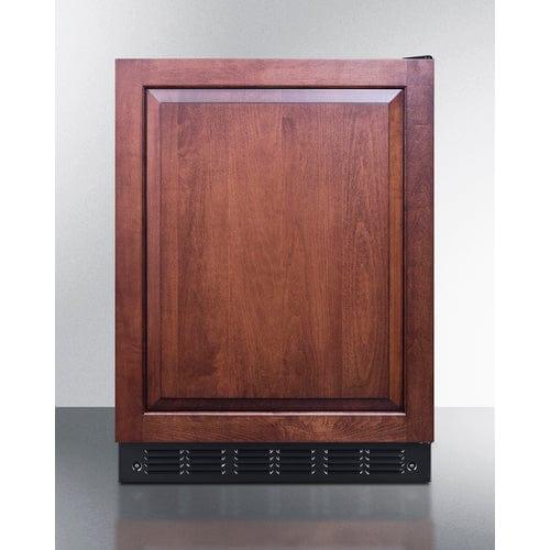 Summit Refrigerators Summit 24" Wide Refrigerator-Freezer, ADA Compliant (Panel Not Included) CT66BK2SSIFADA