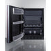 Summit Refrigerators Summit 24" Wide Refrigerator-Freezer, ADA Compliant (Panel Not Included) CT66BK2SSIFADALHD
