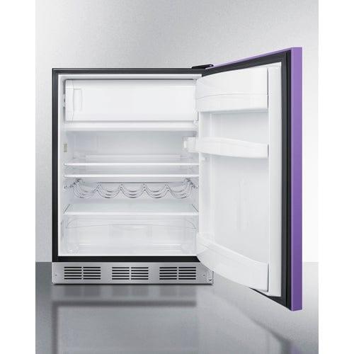 Summit Refrigerators Summit 24&quot; Wide Refrigerator-Freezer BRF631BKP