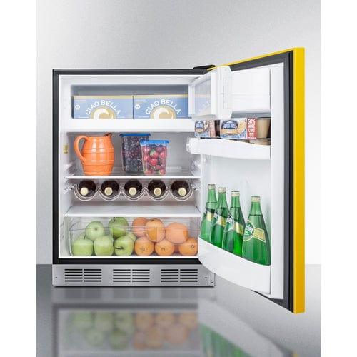 Summit Refrigerators Summit 24&quot; Wide Refrigerator-Freezer BRF631BKY