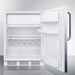 Summit Refrigerators Summit 24" Wide Refrigerator-Freezer CT661WSSTB