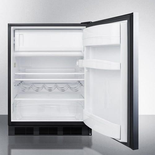 Summit Refrigerators Summit 24" Wide Refrigerator-Freezer CT663BKSSHH