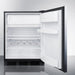 Summit Refrigerators Summit 24" Wide Refrigerator-Freezer CT663BKSSHH