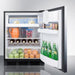 Summit Refrigerators Summit 24" Wide Refrigerator-Freezer CT663BKSSHH