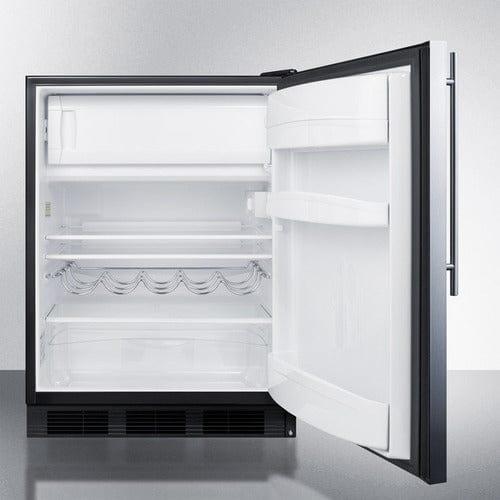 Summit Refrigerators Summit 24" Wide Refrigerator-Freezer CT663BKSSHV