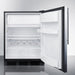 Summit Refrigerators Summit 24" Wide Refrigerator-Freezer CT663BKSSHV