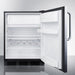 Summit Refrigerators Summit 24" Wide Refrigerator-Freezer CT663BKSSTB