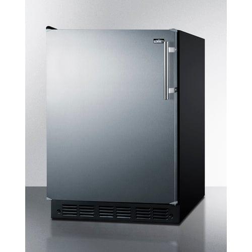Summit Refrigerators Summit 24" Wide Refrigerator-Freezer CT66BK2SSLHD