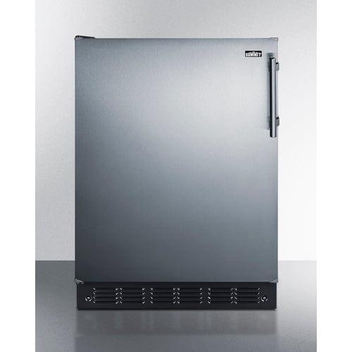 Summit Refrigerators Summit 24" Wide Refrigerator-Freezer CT66BK2SSLHD