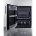 Summit Refrigerators Summit 24" Wide Refrigerator-Freezer CT66BK2SSLHD