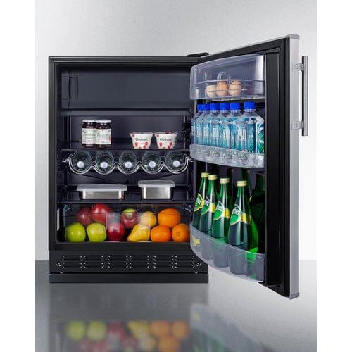 Summit Refrigerators Summit 24" Wide Refrigerator-Freezer CT66BK2SSRS