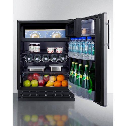 Summit Refrigerators Summit 24" Wide Refrigerator-Freezer CT66BK2SSRS