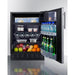 Summit Refrigerators Summit 24" Wide Refrigerator-Freezer CT66BK2SSRS