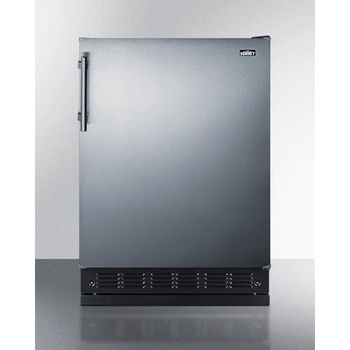 Summit Refrigerators Summit 24&quot; Wide Refrigerator-Freezer CT66BK2SSRS