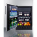 Summit Refrigerators Summit 24" Wide Refrigerator-Freezer CT66BK2SSRSLHD