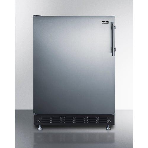 Summit Refrigerators Summit 24" Wide Refrigerator-Freezer CT66BK2SSRSLHD