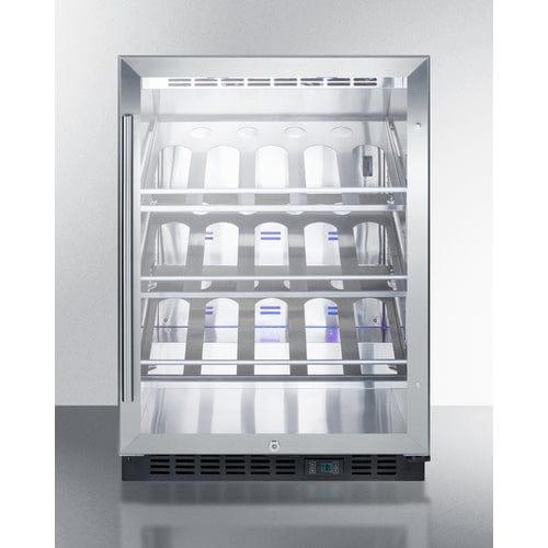 Summit All-Refrigerator Summit 24&quot; Wide Single Zone Built-In Commercial Wine Cellar SCR610BLCH