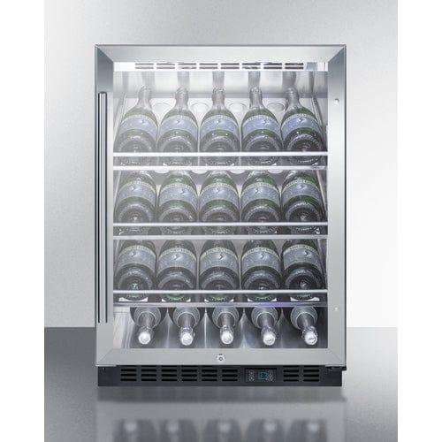 Summit All-Refrigerator Summit 24&quot; Wide Single Zone Built-In Commercial Wine Cellar SCR610BLCH